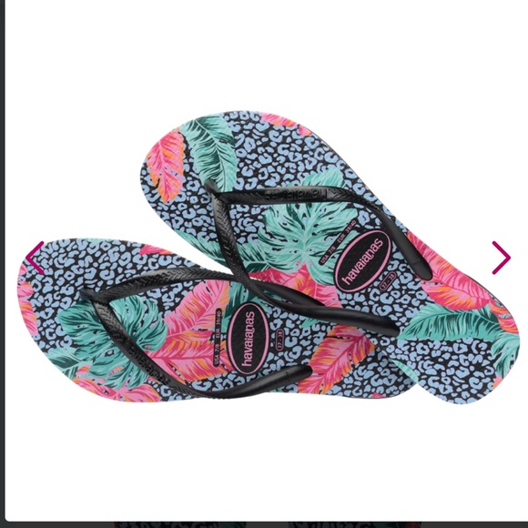 NWOT Havaianas Slim Animal Floral Flip Flop - Picture 8 of 8